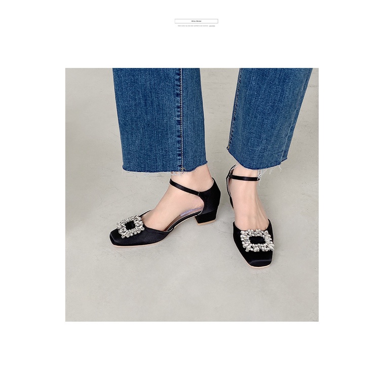 Sandal Hở Ngón Đính Đá Thời Trang Mùa Hè Hàn Quốc 2023 Cho Nữ