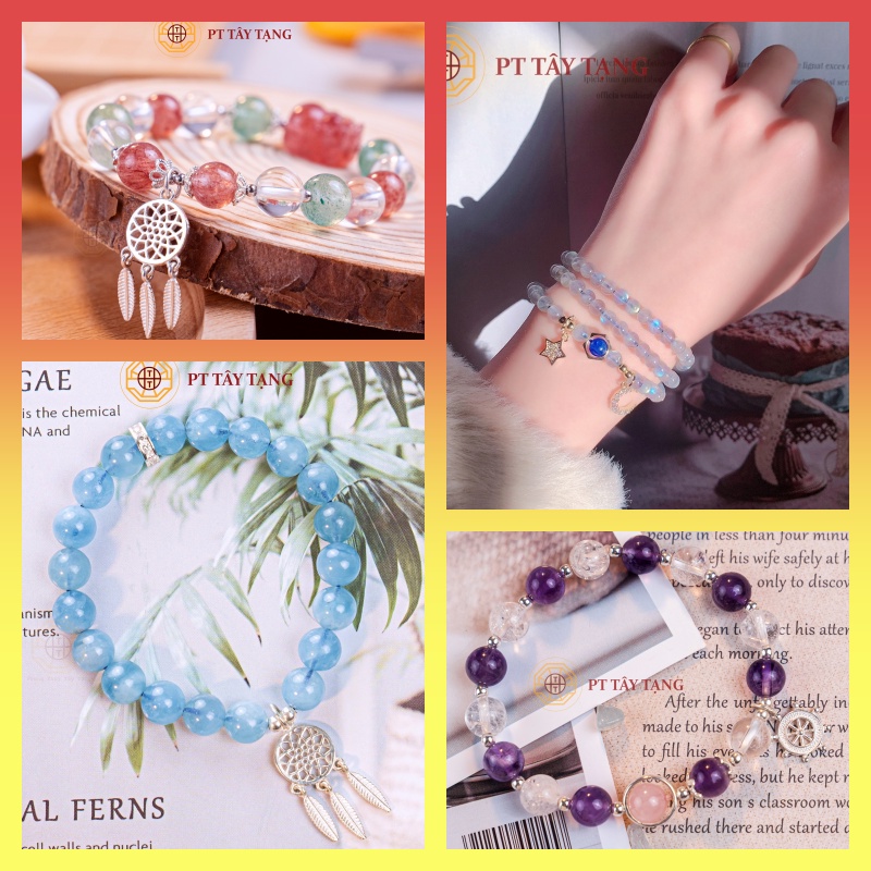 Vòng Tay Phong Thủy Pha Lê Mix Bạc S925 Cao Cấp [TẶNG HỘP GỖ] May Mắn Tài Lộc Tình Duyên - Phong Thủy Tây Tạng