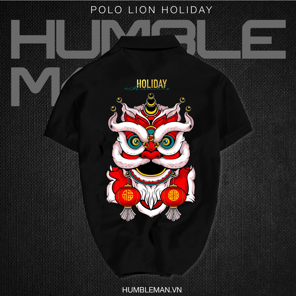 Áo Polo LION HOLIDAY vải cá sấu Cotton xuất xịn, chuẩn form, trẻ trung - thanh lịch - Humble Man