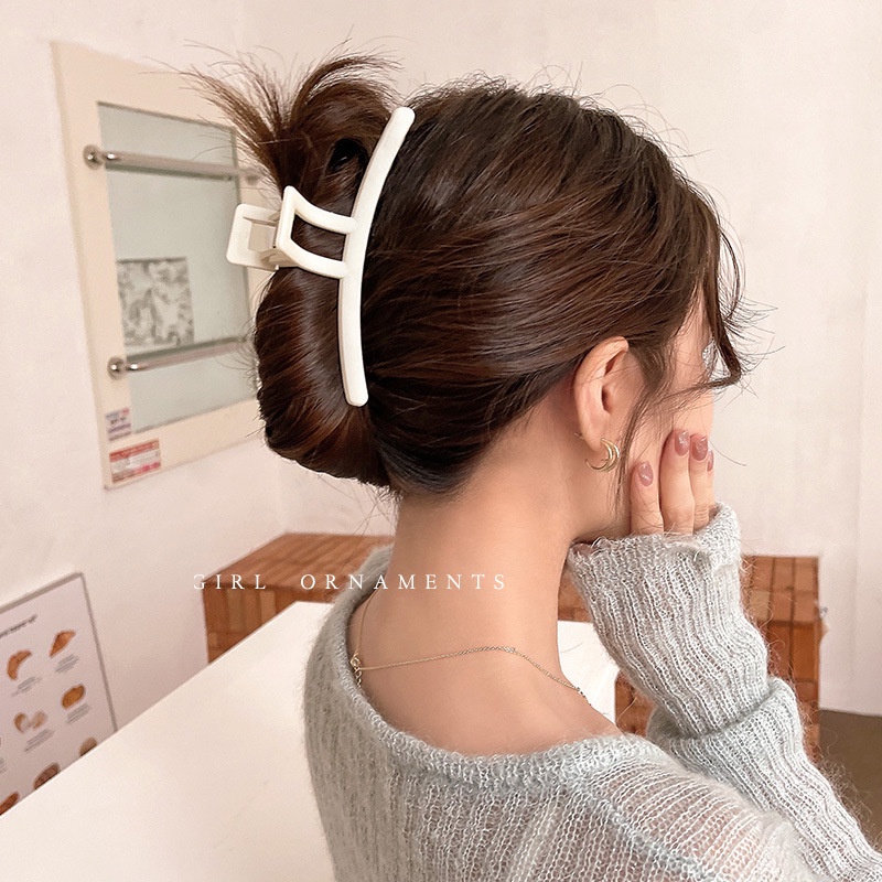 Kẹp Tóc Hình Cá Mập Lớn Nhám Phong Cách Hàn Quốc Thanh Lịch Mùa Hè Cho Nữ