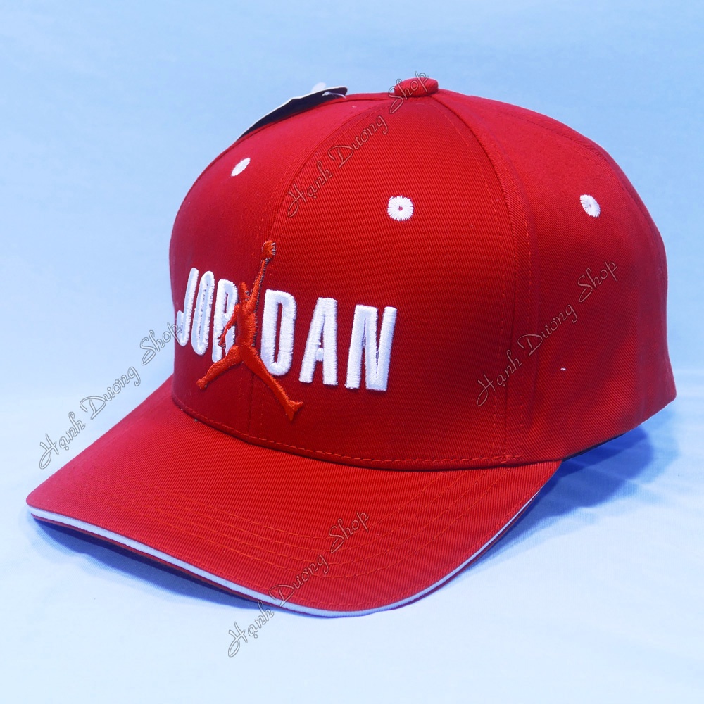 Nón kết nam nữ mũ lưỡi trai JD thêu hình người tập thể thao chất liệu vải kaki thoáng mát, có khóa gài cao cấp