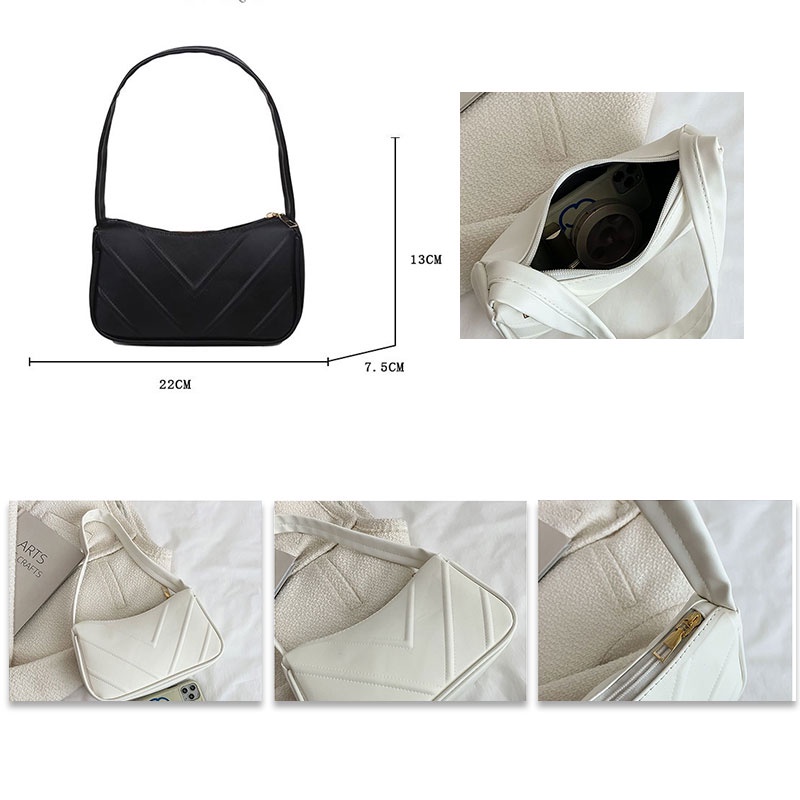 SUPERCUTE Túi Đeo Vai Màu Trơn Chất Liệu PU Cao Cấp Phong Cách Phương Tây Dễ Phối Đồ