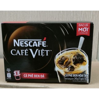 Cà phê đen hòa tan nescafé 240g /15 gói