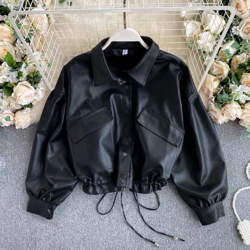 Áo Khoác Ngắn Dáng Rộng Phong Cách Retro Mới