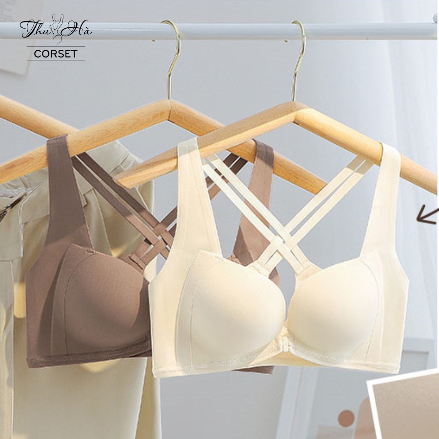 Áo Bra su cài trước, nâng ngực không gọng dây chéo lưng gợi cảm