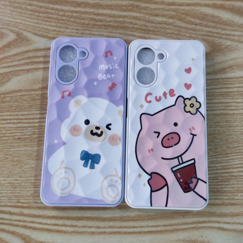 Ốp lưng Oppo Realme C33 dẻo viền lưng in hình kute dễ thương