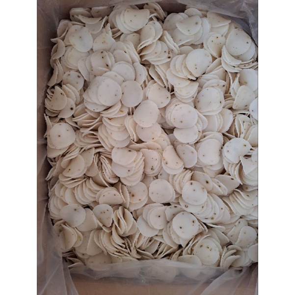 Bánh Phồng Tôm Sa Đéc Tiêu Cay trắng. 0.5Kg ~ 1Kg. Thơm, phồng to.