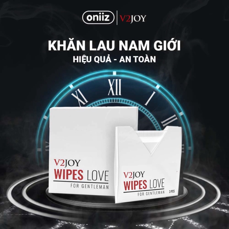 Khăn lau nam giới V2joy, Khăn ướt hỗ trợ sinh lí nam giới an toàn - Shop Nhím Yêu
