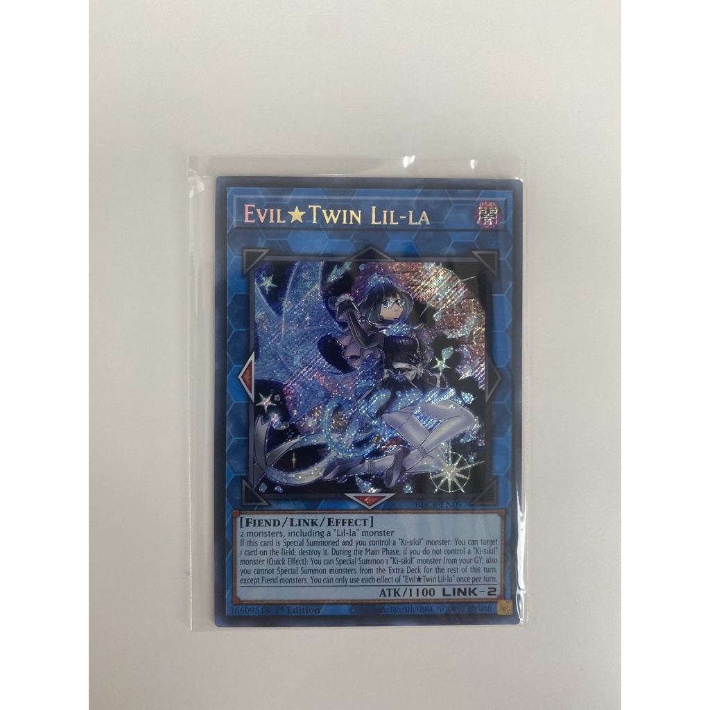 Thẻ bài yugioh Evil Twin Lil-la - Secret Rare - BLCR-EN097