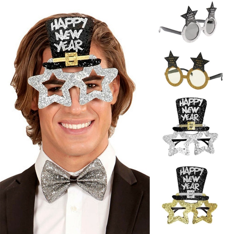 Mắt Kính Hóa Trang Năm Mới Vui Nhộn Thoải Mái Cho Người Lớn Và Trẻ Em