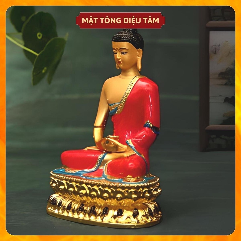 Tượng phật a di đà 14,5 màu vẽ tay tượng thờ cúng mật tông Tây Tạng