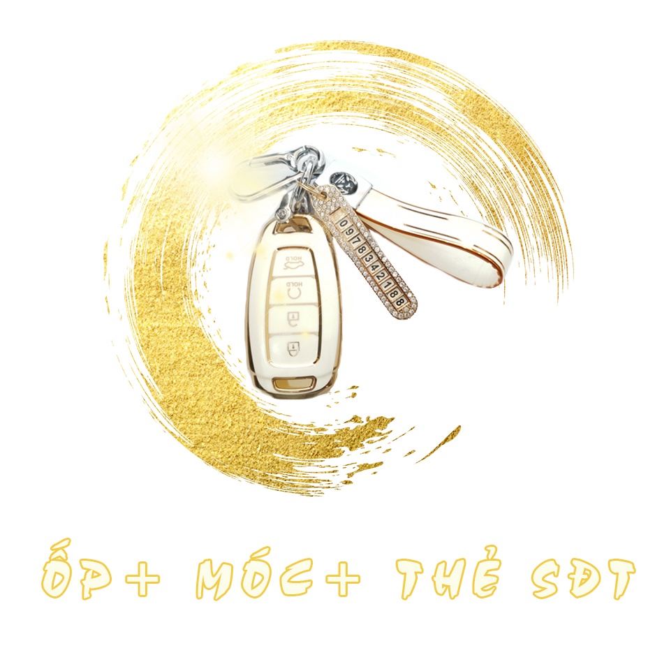 Ốp chìa khoá TPU sang trọng dành cho xe Hyundai Accent, Elantra 2021-2022-2023