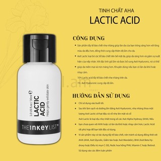 (BILL CANADA) Tinh Chất Tẩy Tế Bào Chết AHA Lactic Acid The INKEY List