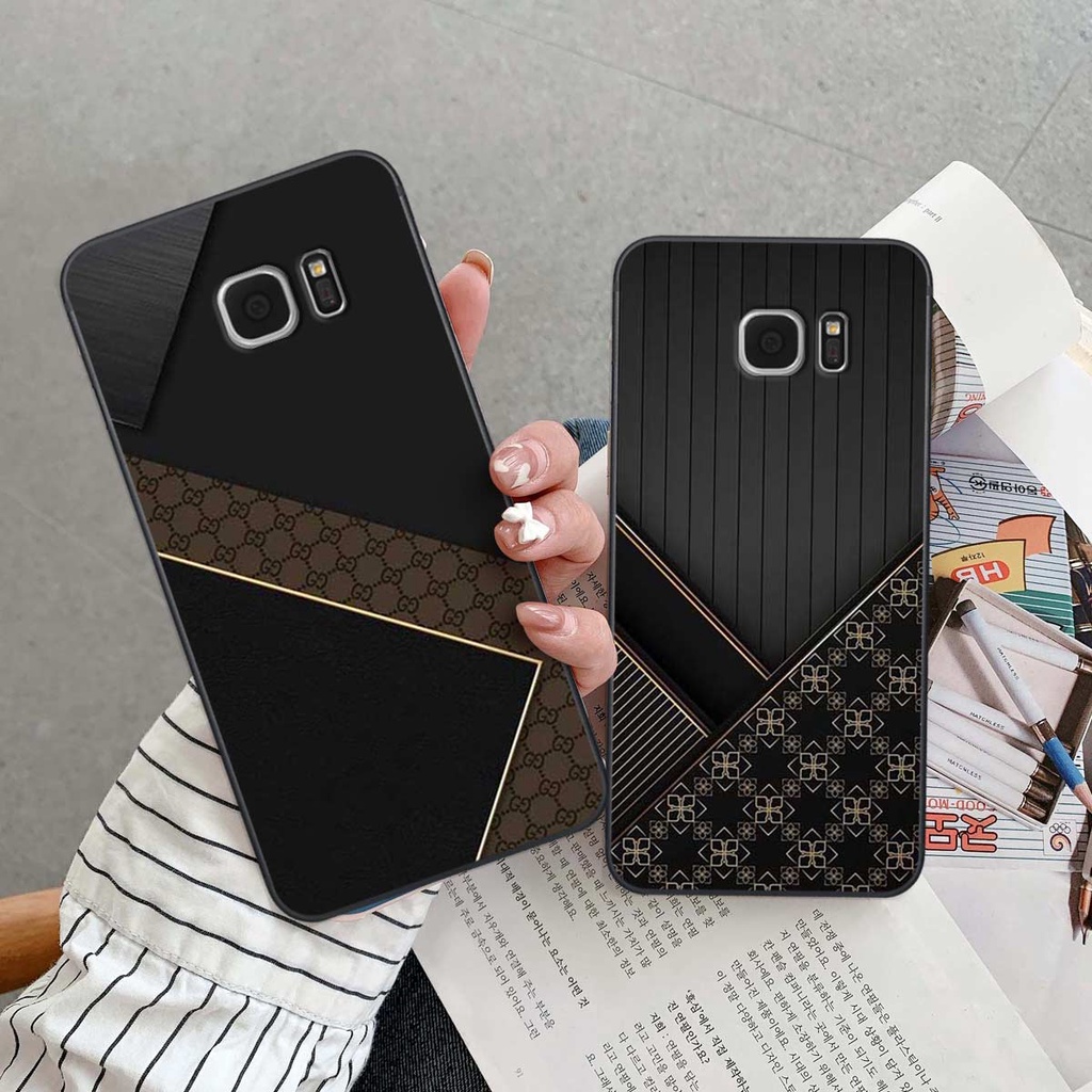 Ốp lưng Samsung S6 / S6 EDGE / S7 / S7 EDGE hình họa tiết thương hiệu thời trang cao cấp