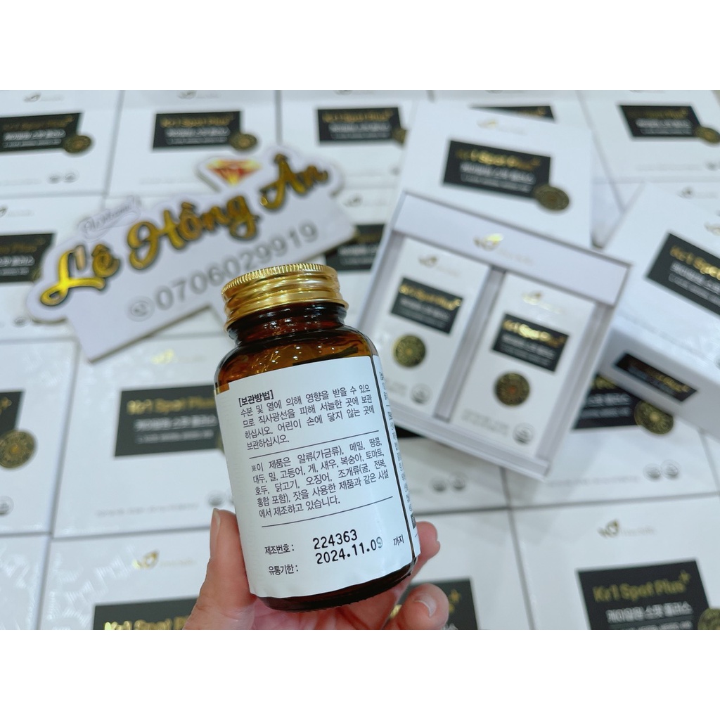 Viên uống trắng da KR1 SPOT PLUS+ HWA SERA HÀN QUỐC - Hộp 60 Viên