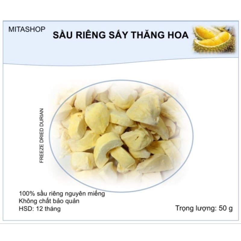 Sầu riêng sấy thăng hoa( đông khô)