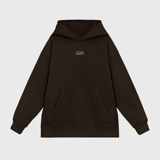Grimm DC Vietmade box logo Hoodie (nỉ chân cua) // Dark Brown
