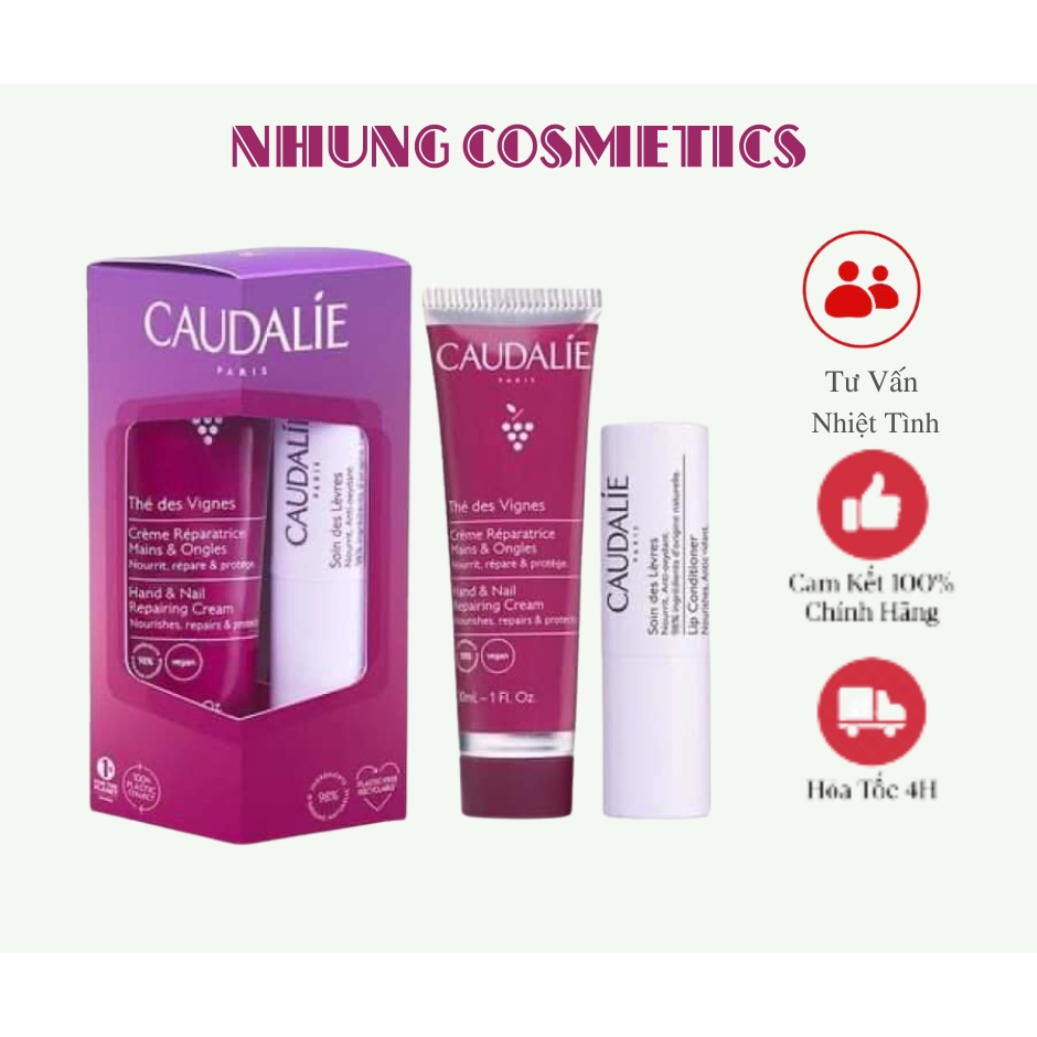 Set son dưỡng môi và dưỡng da tay Cau-dalie Pháp