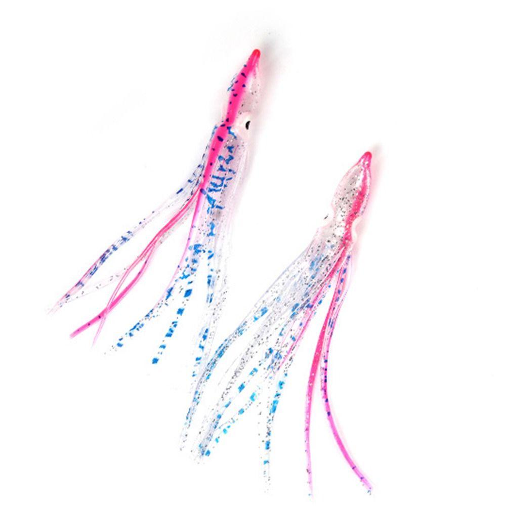 Set 6 Mồi Câu Cá Giả Hình Bạch Tuộc Màu Sắc Ngẫu Nhiên 12cm 4g