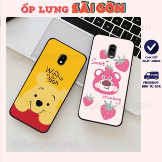Ốp lưng Samsung J7 Pro - J7 Plus - J7+ in hình gấu dâu losto strawberry bear, winnie the pooh