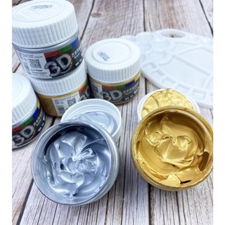 Màu Acrylic 3D Ánh Nhũ 100ml