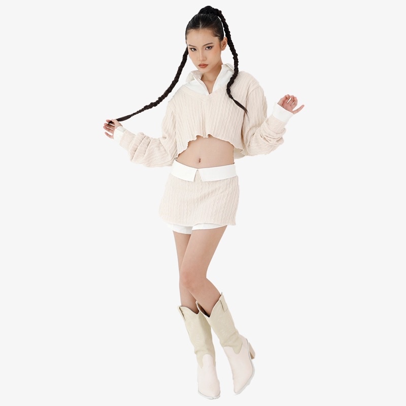 _ Chân váy len sơmi | Meri skirt