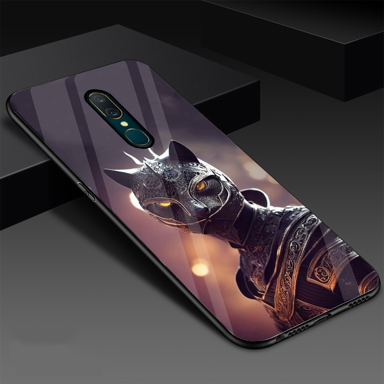 Ốp Lưng OPPO F11, F11 PRO Mặt lưng kính cao cấp, thiết kế độc quyền 12 con giáp chiến binh