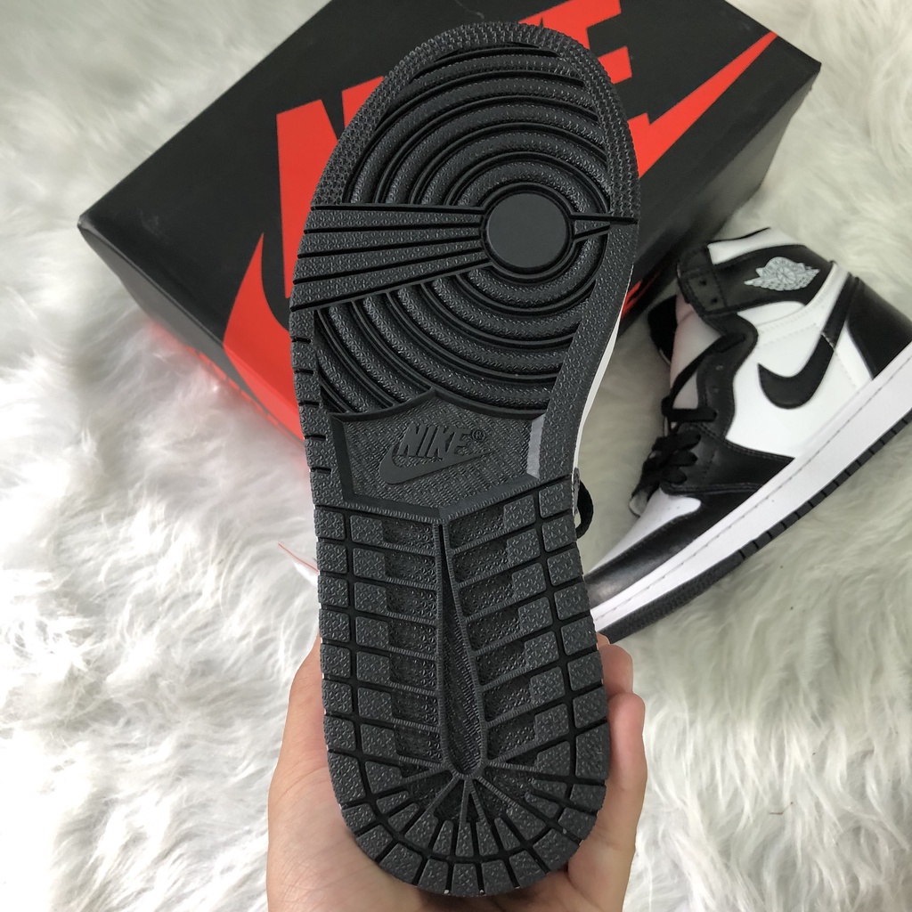 Giày Jordan 1 Panda Cổ Cao, Giày thể thao Jordan, Giày sneaker JD1 High đen trắng cao tặng Full bill box