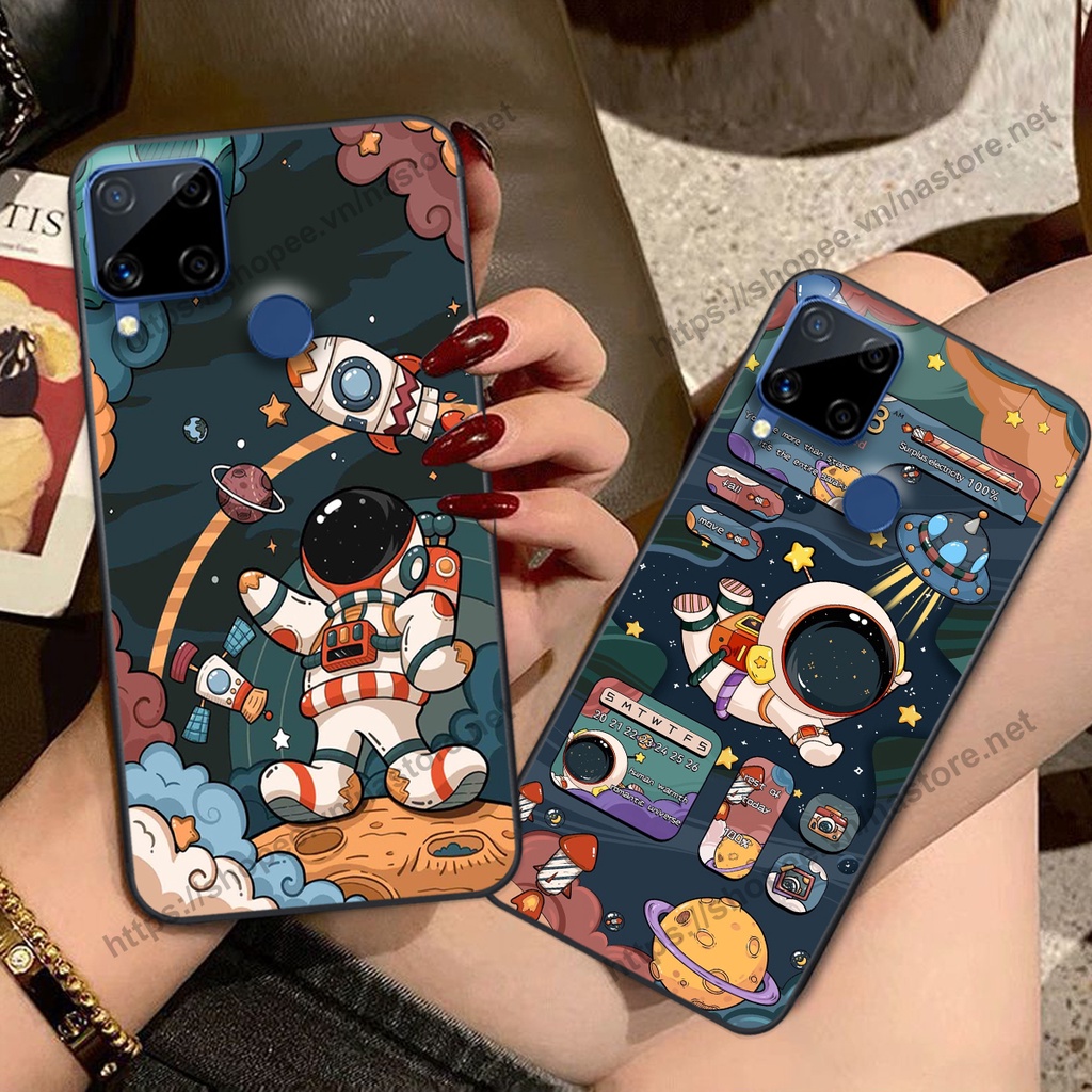 Ốp lưng Realme C12 / Realme C15 / Realme C17 / Realme 7I cute, phi hành gia cute 3d cute giá rẻ