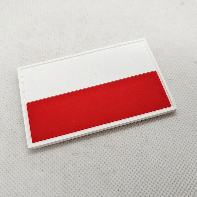 Miếng Dán Tem Bằng Cao Su Pvc Mềm Hình Lá Cờ Châu Âu Kèm Móc Dán 8 * 5cm