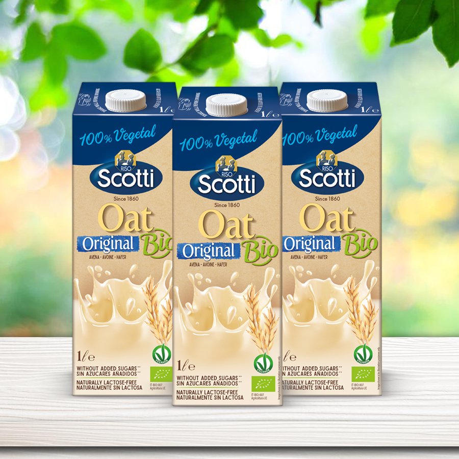 [COMBO 3 HỘP] Sữa yến mạch hữu cơ không đường Riso Scotti