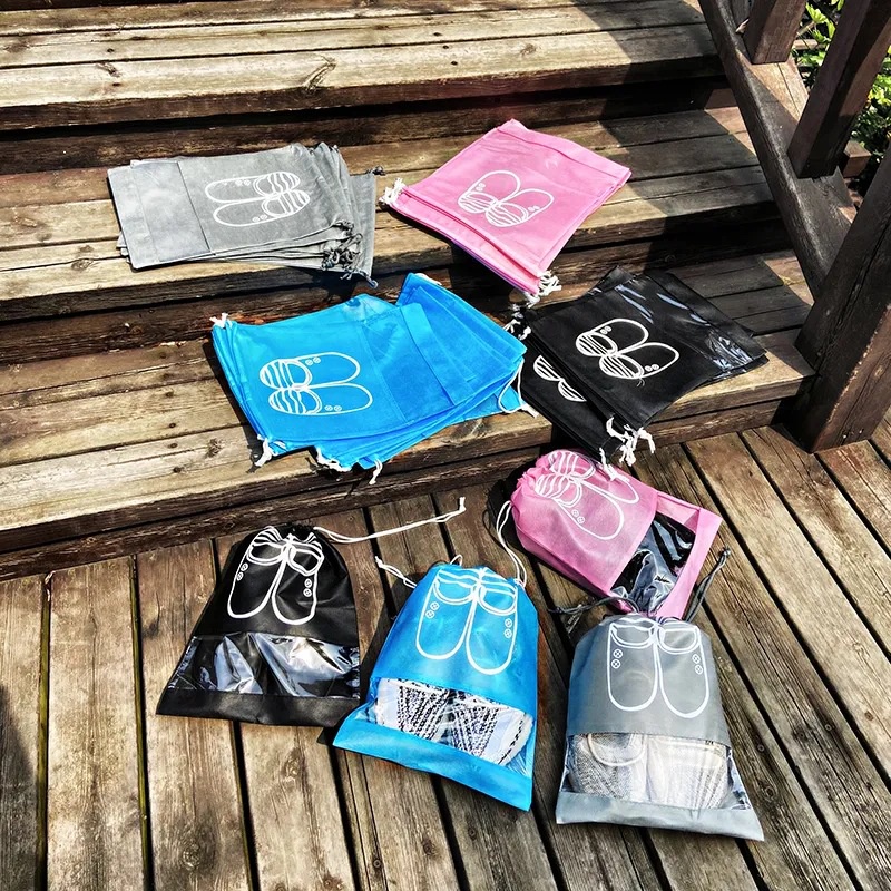 Túi Vải Đựng Giày Đá Bóng Đựng Giày Dép Du Lịch Dã Ngoại Dây Rút Chống Bụi Đa Năng MILLANA SHOP K160