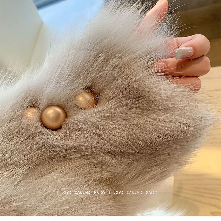 [S N ph m m i] Áo Khoác Lông Cáo Dệt Ngắn Phong Cách Mới Cho Nữ