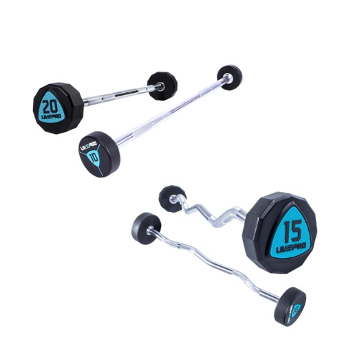 Thanh đòn tạ 20kg thương hiệu Livepro chất Liệu Urethane PREMIUM BARBELL LP8011 LP8010 tập gym thể thao chuyên nghiệp