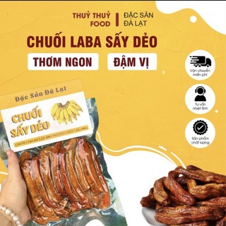 Chuối laba đà lạt sấy dẻo ko đường - nguyên chất 100%