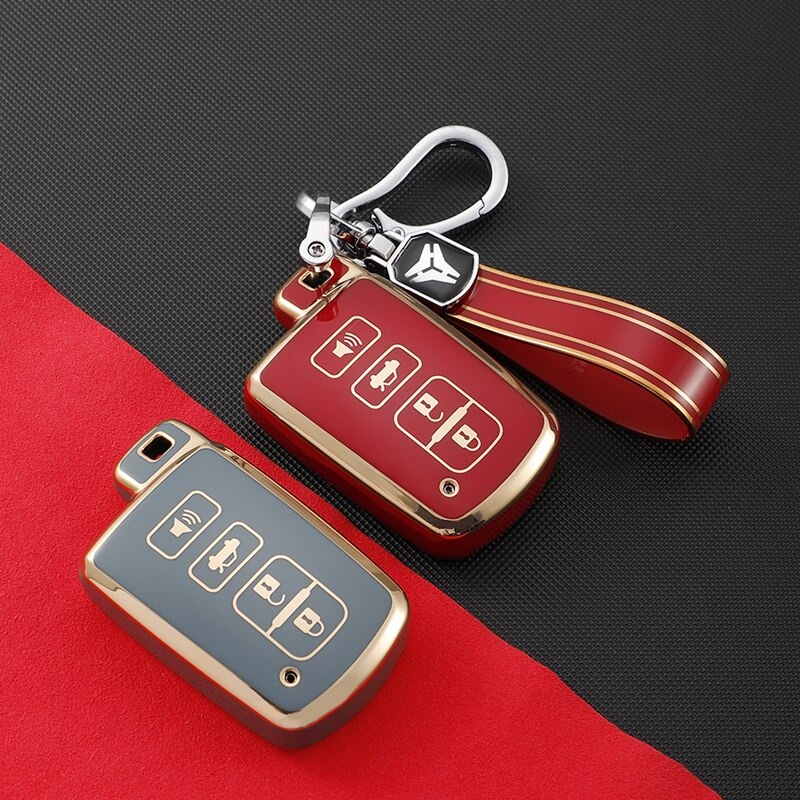Bao Da, Vỏ Bảo Vệ, Ốp Chìa Khóa, Bọc Chìa Khóa Cao Cấp Dùng Cho Xe Ô Tô Toyota Altis Camry Highlander Mẫu Cũ