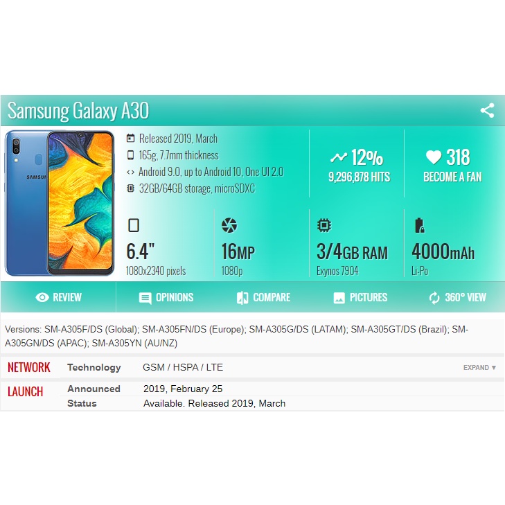 Màn hình LCD Samsung A30 , A50 , A50s Oled Có Vân Tay