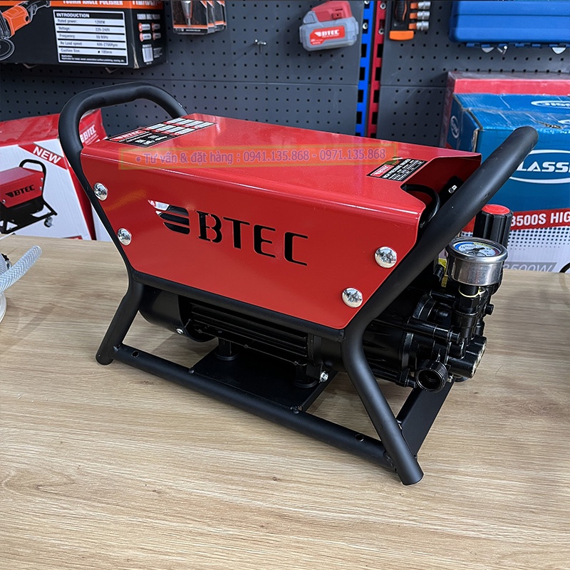 Máy Rửa Xe Gia Đình 3500W, Rửa xe cao áp, BTEC BT3500T