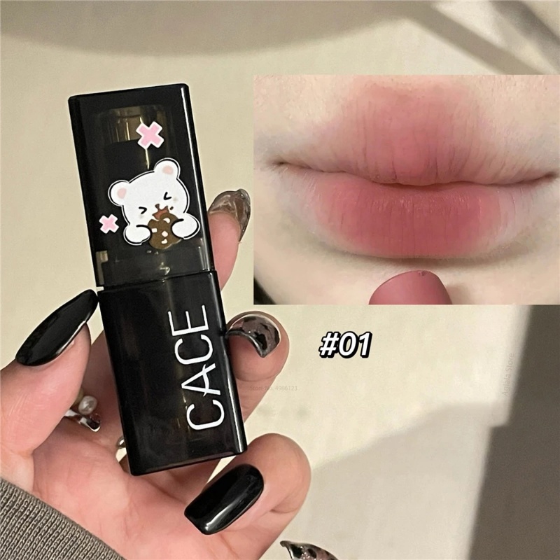 1 Son Môi Dưỡng Ẩm Chống Nước Lâu Phai Chống Dính Thiết Kế Dễ Thương