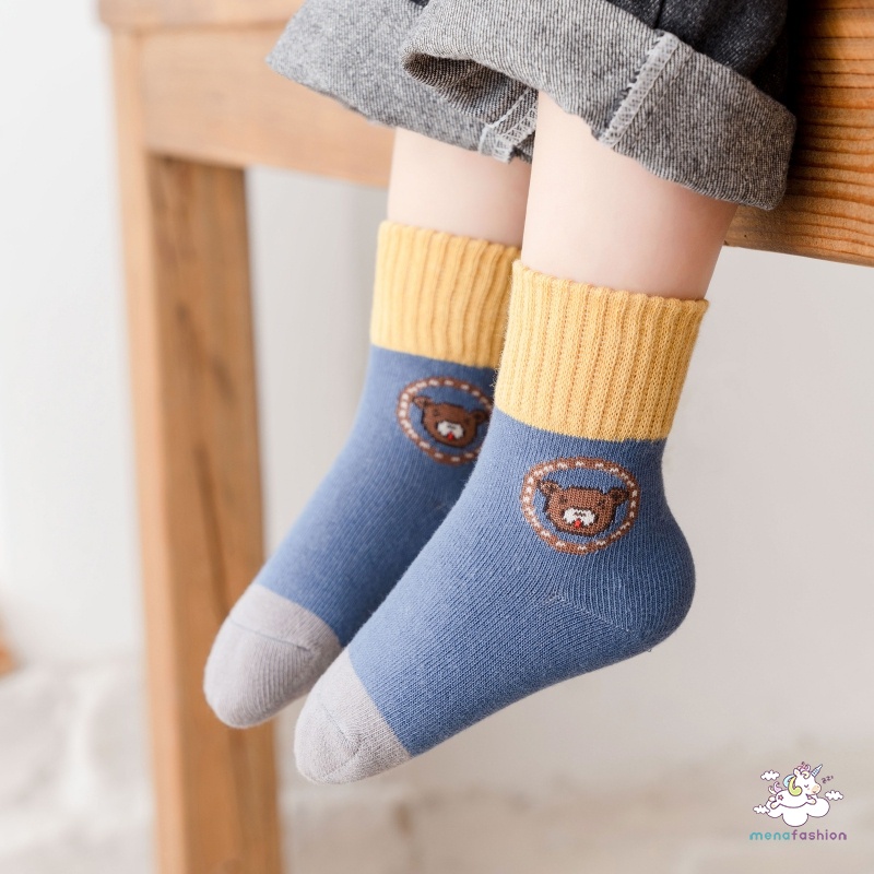 Set 5 Đôi Tất Họa Tiết Hoạt Hình Cho Bé