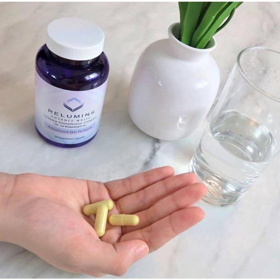 Viên uống Trắng Da Relumins Advance White 90 Viên của Mỹ