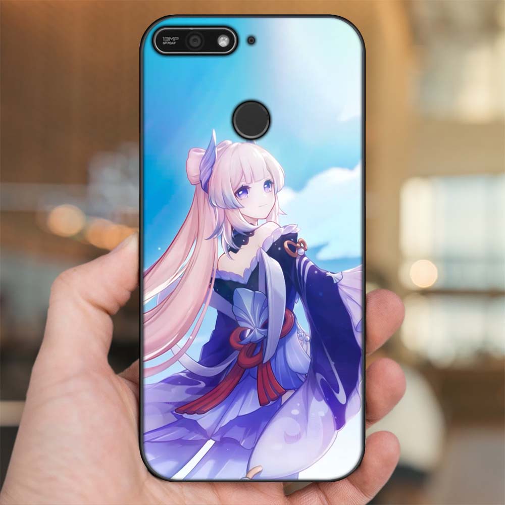 Ốp lưng Huawei Y6 Prime viền đen in hình Sangonomiya Kokomi Genshin Impact