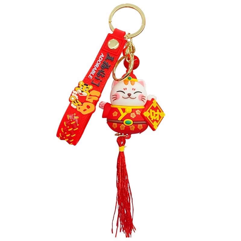 Móc khoá mèo thần tài may mắn