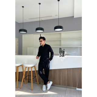 A08 - ÁO SƠ MI VẢI ĐŨI (LINEN) CỔ TÀU TD