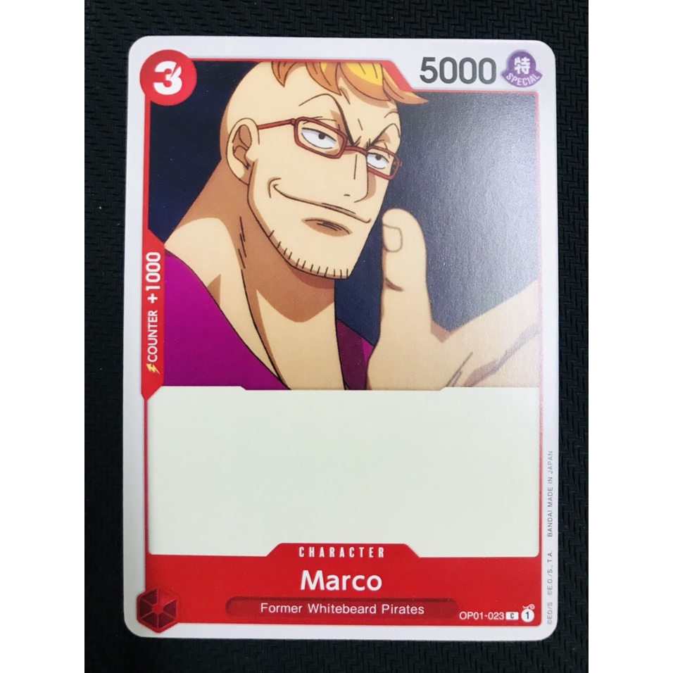 Thẻ bài One Piece OP01-023 - Marco - Character - Common