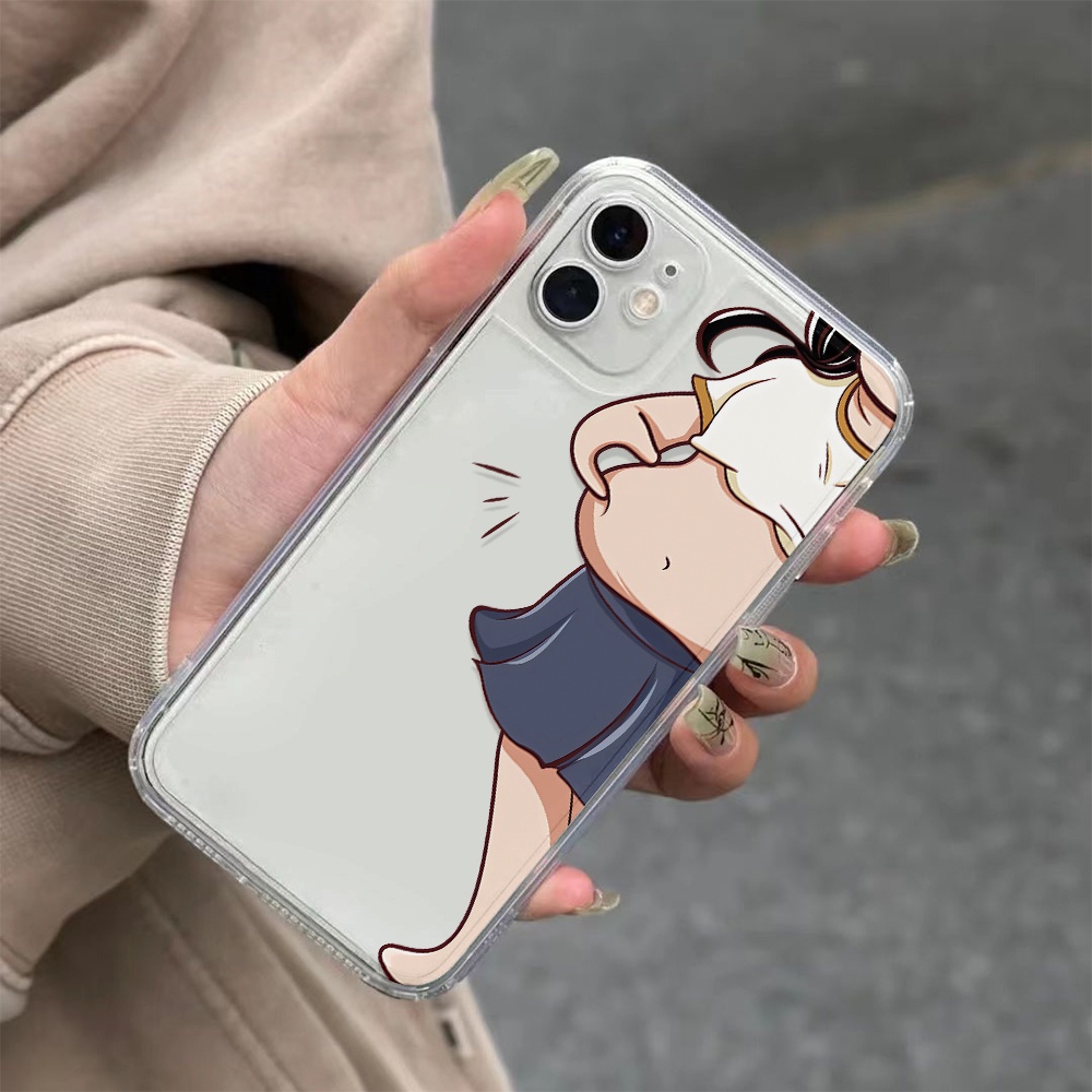 Ốp Điện Thoại Trong Suốt In Hình Bé Trai Bé Gái Cho iphone 14 pro Max 11 13 12 7Plus X XS Max