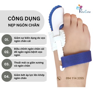 Nẹp duỗi thẳng cho người vẹo biến dạng ngón chân cái- Bunion Correction