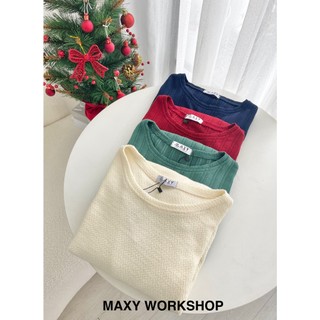 Áo thun nữ dài tay cổ tròn basic Lollipop tee Maxy Workshop