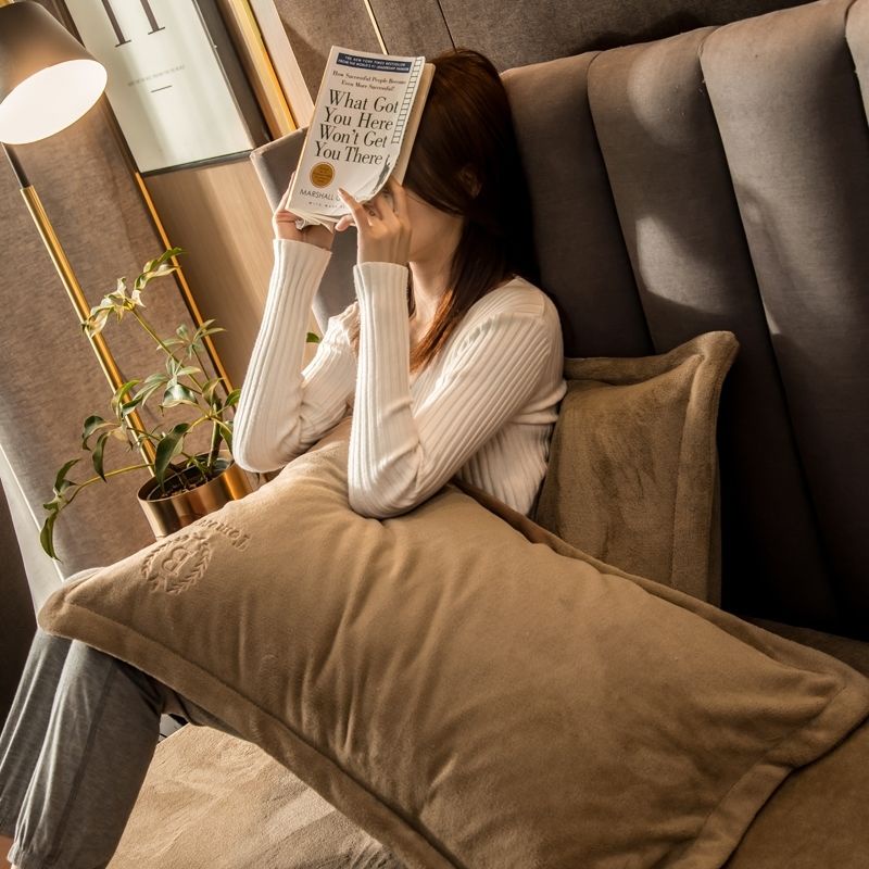 Cặp Vỏ Gối Lõi Nhung Dày Giữ Ấm Mùa Đông Thời Trang Dành Cho Gối Ký Túc Xá / Nhà