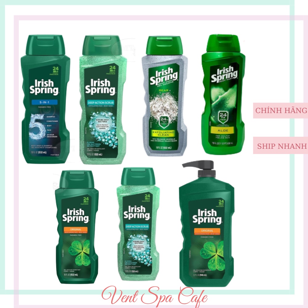 Sữa tắm gội toàn thân Mỹ IRISH SPRING tắm gội nam 532ml Body Wash sữa ...